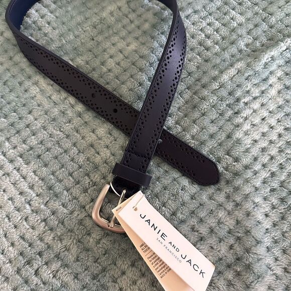 NWT Janie and Jack Black Perforated Belt - Picture 6 of 6